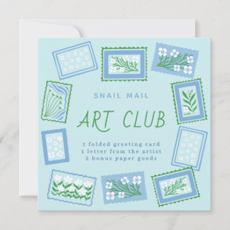 snail mail art club kaart