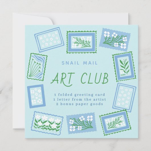 snail mail art club kaart (Voorkant)