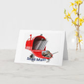 Snail Mail Blank Wenskaart Kaart (Gele Bloem)