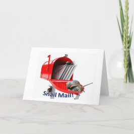 Snail Mail Blank Wenskaart Kaart