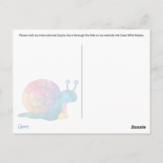 Snail Mail - Briefkaart (Achterkant)