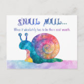 Snail Mail - Briefkaart (Voorkant)