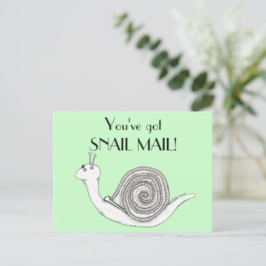Snail Mail Briefkaart (Staand voorkant)
