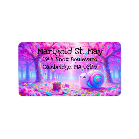 Snail Mail Colorful Address Labels (Voorkant)