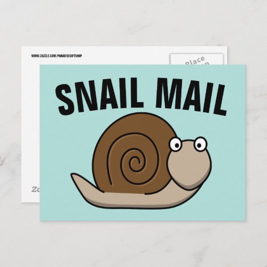 SNAIL MAIL Funny Briefkaarten (Voorkant / Achterkant)