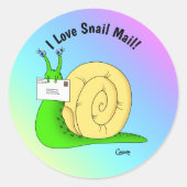 Snail Mail (Gradient) - Envelope Stickers (Voorkant)