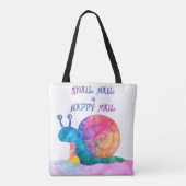 Snail Mail is Happy Mail - Canvas tas (Achterkant)