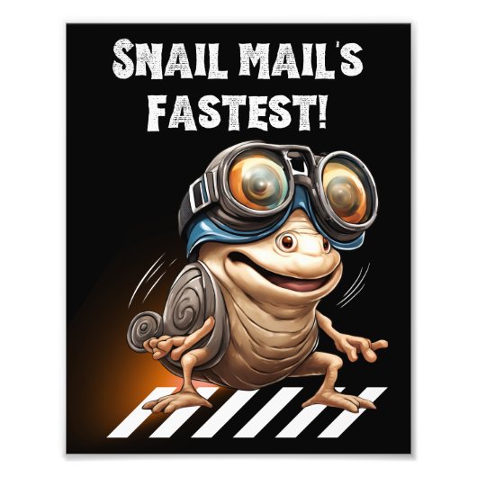 Snail Mail is het snelst Foto Afdruk (Voorkant)