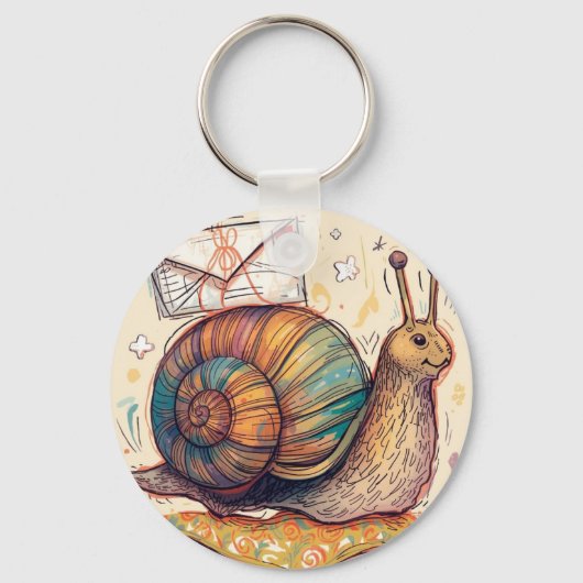 Snail Mail Keychain (Voorkant)