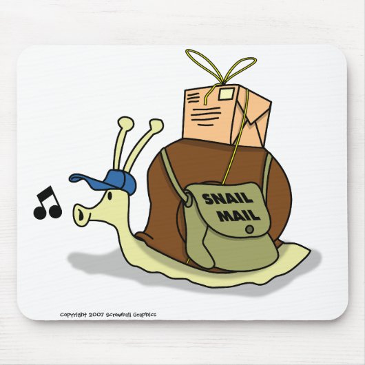 Snail Mail Mousepad Muismat (Voorkant)
