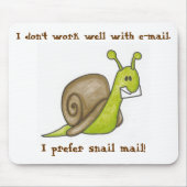 Snail Mail Mousepad Muismat (Voorkant)