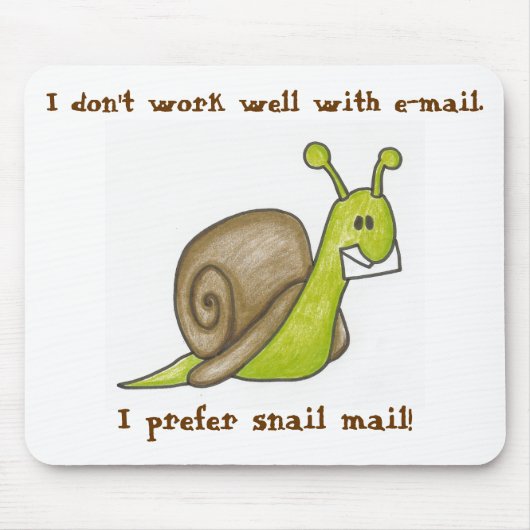 Snail Mail Mousepad Muismat (Voorkant)