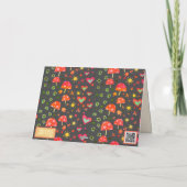 Snail Mail Mushrooms Rainbow Fun Inspirivity Kaart (Achterkant)