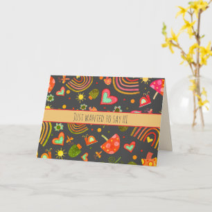 Snail Mail Mushrooms Rainbow Fun Inspirivity Kaart