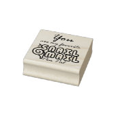 Snail Mail Pen Pal Grappige Typografie Rubberstempel (Stempel)