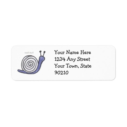 Snail Mail Return Address Label (Voorkant)