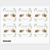 Snail Mail Save the Date | Watercolor Wedding Vierkante Sticker (Vel)