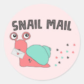 Snail Mail Sticker - hartstof! (Voorkant)