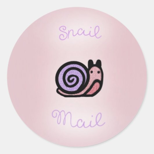 ‘snail mail’ sticker set (Voorkant)
