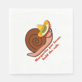 Snail Margarita voor een gunst, hou het zout vast Servetten (Voorkant)