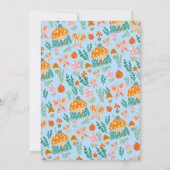 Snail Mushroom Schattige Schattig CUSTOM BABY SHOW Kaart (Achterkant)