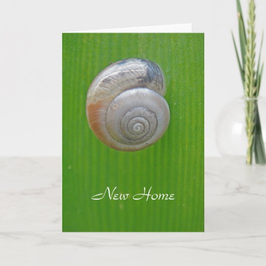 Snail nieuwe thuiskaart aankondiging (Voorkant)