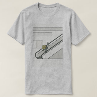 Snail on the Escalator – Minimalistisch T-shirt vo