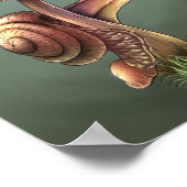 Snail on the mushroom poster (Hoek)