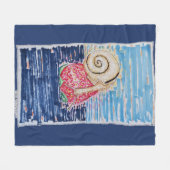 Snail on the Strawberry Fleece Deken (Voorkant (Horizontaal))