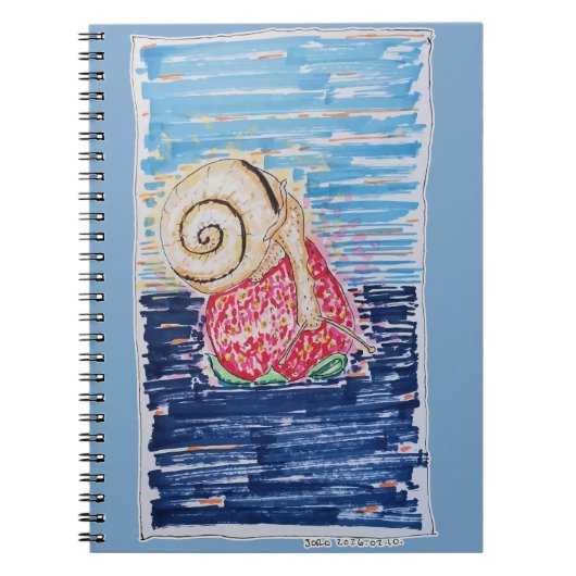 Snail on the Strawberry Notitieboek (Voorkant)