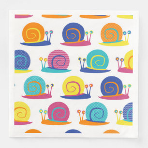 Snail Party Pattern Servetten