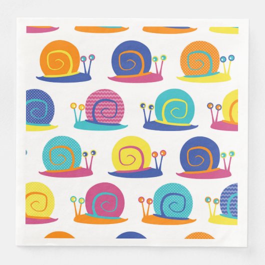 Snail Party Pattern Servetten (Voorkant)