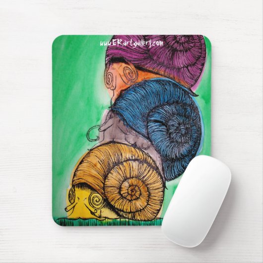 Snail Pile Mousepad Muismat (Met muis)