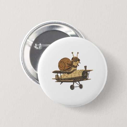 Snail Pilot-knop Ronde Button 5,7 Cm (Voorkant /achterkant)