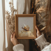 Snail Portrait Schilderij Slug Mollusca Poster