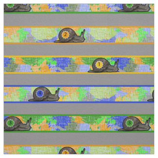 Snail Race Fabric Stof