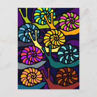 Snail Race Post Card Briefkaart