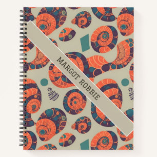 Snail Rainbow Kleurrijke Gepersonaliseerde Patroon Notitieboek