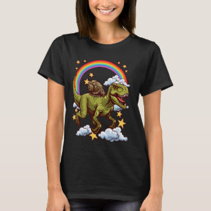 Snail Rides a Dinosaur Dino T-shirt