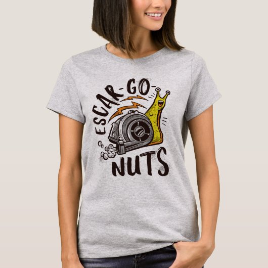 Snail Robot Machine Funny T-shirt (Voorkant)
