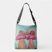 Snail Romance Custom All Over Print Bag Crossbody Tas (Voorkant)