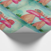 Snail Romance Glanzend inpakpapier (Hoek)