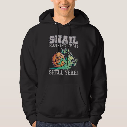 Snail Running Team Shell Ja Slow Snail Hoodie (Voorkant)