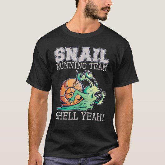 Snail Running Team Shell Ja Slow Snail T-shirt (Voorkant)