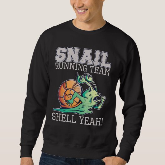 Snail Running Team Shell Ja Slow Snail Trui (Voorkant)