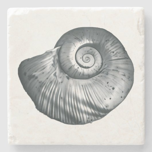 Snail Shell Stenen Onderzetter (Voorkant)