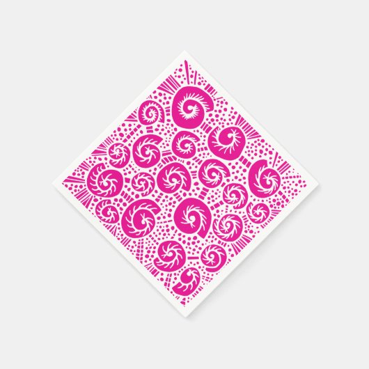 Snail shell stippen doodle 47 servet (Hoek)