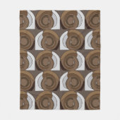Snail Shells Abstract Pattern Fleece Deken (Voorkant)