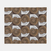 Snail Shells Abstract Pattern Fleece Deken (Voorkant (Horizontaal))