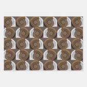 Snail Shells Abstract Pattern Inpakpapier Vel (Voorkant 3)